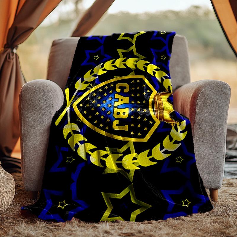 Cabj Flannel Blanket Soft Warm All-Season Throw, Design for Camping, Car Travel, Hiking Sofa, Bed, Office Perfect Gift for Parties