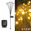

6/8/10 LED Solar Garden Lights Powered Firefly Lights Outdoor Waterproof Vibrant Garden Lights for Patio Pathway Dec… More 6LED Warm light – white