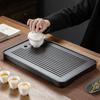 1Pcs Portable Bamboo Tea Tray Small Household Simple Kung Fu Set Drainage Storage Dry and Wet Dual Use