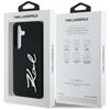 Etui Do Samsung Galaxy S25 Karl Lagerfeld Metal Signature Logo Czarny