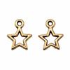 Five-Pointed Star Charms Multi Color Alloy Plain Pendants For Celestial Themed Jewelry