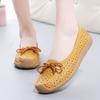 2025 New Women Shoes Moccasins Women Flats Loafers Genuine Leather Female Shoes Slip On Hollow Out Flat Bottomed Mother Shoe Cas