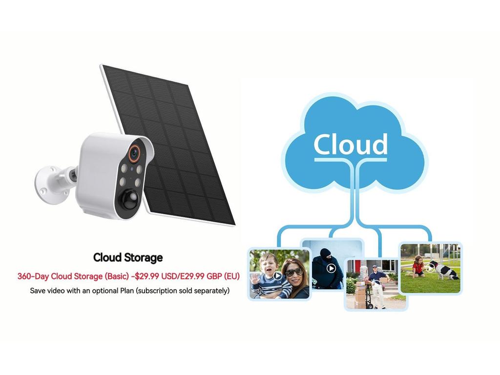 Outdoor Wireless Solar HD Surveillance Camera with Visual Intercom and Night Vision
