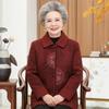 Spring & Autumn Embroidered Jacket: Grandma & Mom's Loose Cardigan for Middle-Aged Women