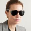 Luxury  Designer Vintage Irregular Metal Pilot Sunglasses Women For gentlemen Sun Glasses Punk Rivet Sexy Ladies Popular Shades for daily use