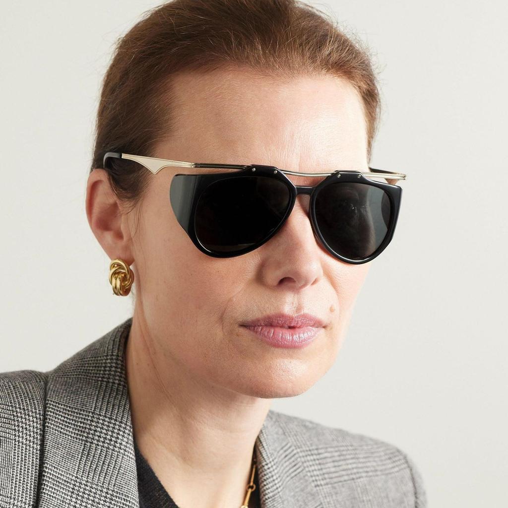 Luxury Designer Vintage Irregular Metal Pilot Sunglasses Women For gentlemen Sun Glasses Punk Rivet Sexy Ladies Popular Shades for daily use