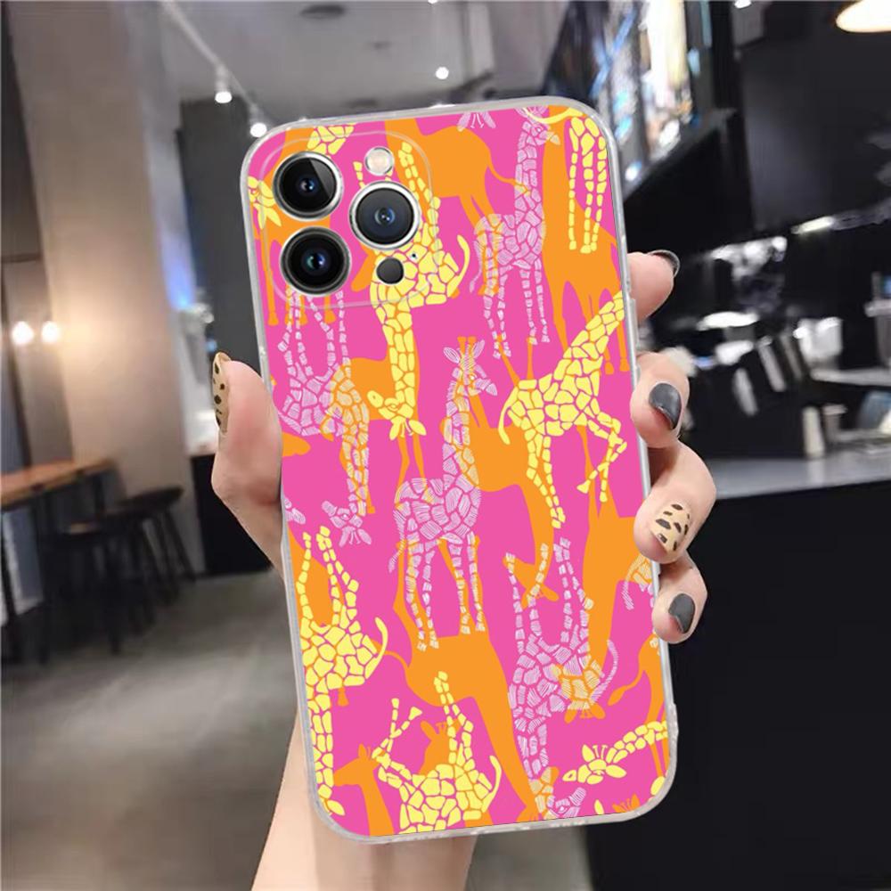 giraffe illustration Phone Case For iPhone 15 14 11 12 13 Mini Pro XS Max Cover 6 7 8 Plus X XR SE 2020 Funda Shell
