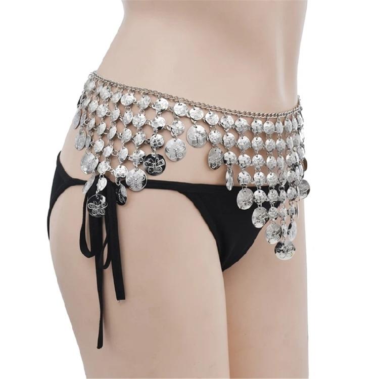 Versatiles Belly Hip Chain with Tassels Trendy Multilayer Durability Waist Chain for Dresses and Sweaters