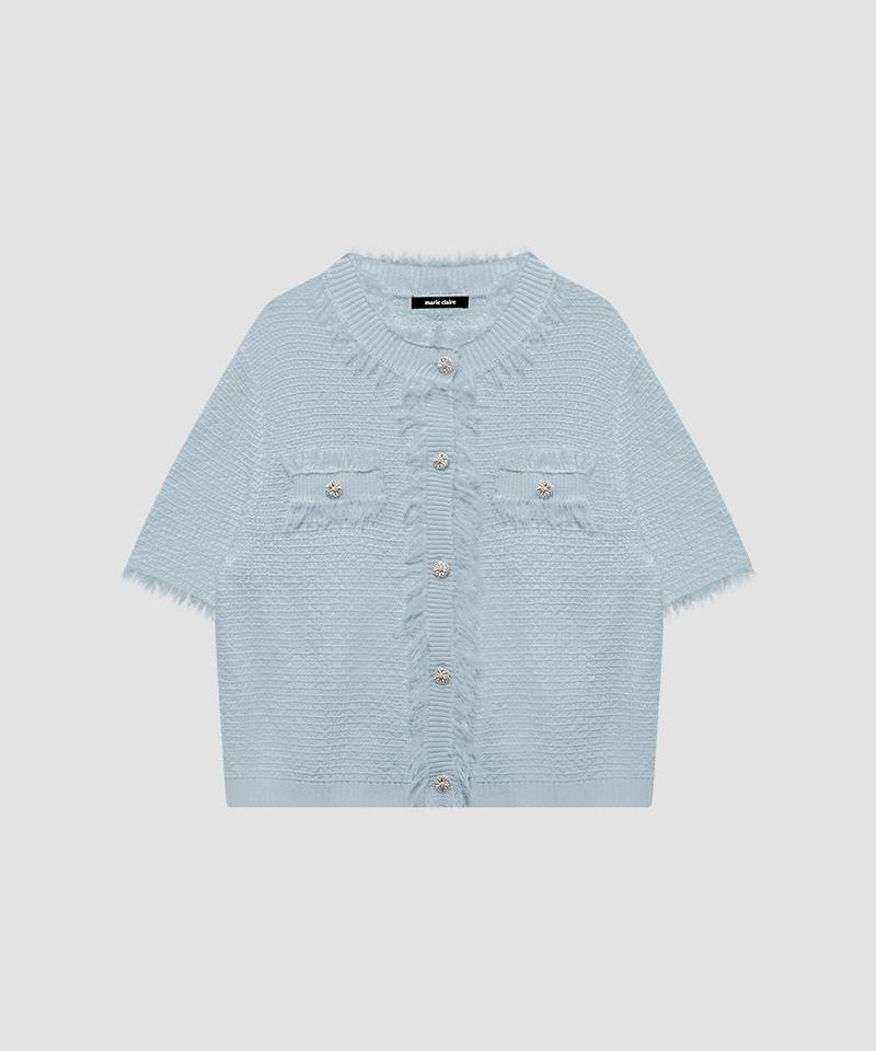 Marie Claire Tweed Short Sleeve Cardigan (Mafbkc14Msb)