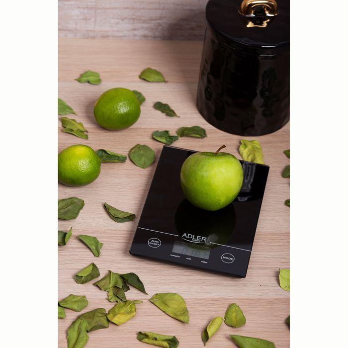 Balance de cuisine - Adler - AD 3138 - Électronique - 5 kg - Noir