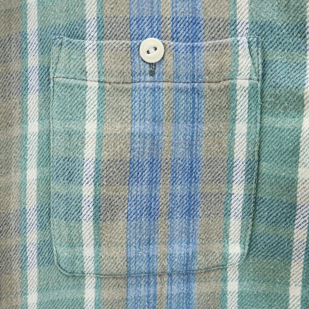 RRL 90s Initial Tag Red 3 Stars Old Check Pattern Long Sleeve Flannel Shirt Men's Used