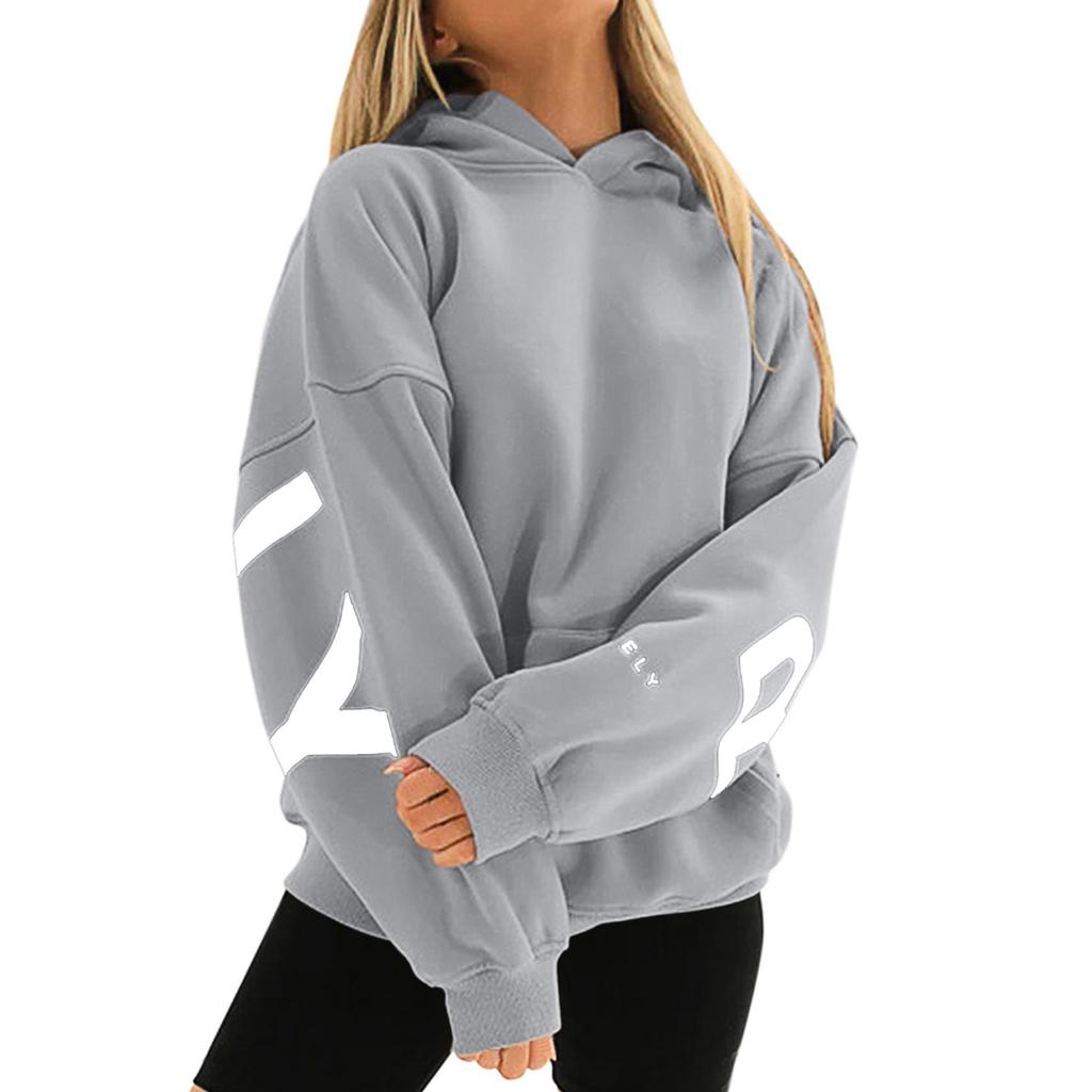 Womens Hoodies Fall Fashion Sweatshirts  Printed Casual Long Sleeve Loose Sweatshirt  Fall Hoodie Sweatshirt