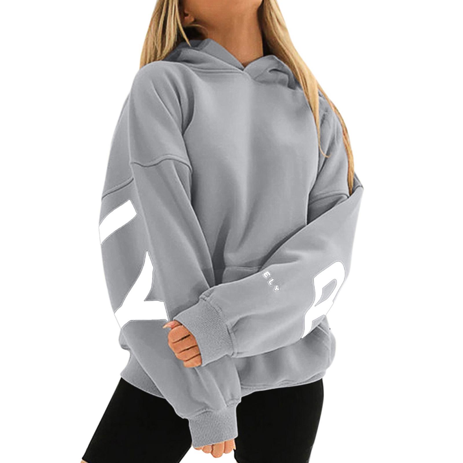 

Женские толстовки, осенняя мода, свитшоты с принтом, повседневная толстовка с длинным рукавом, свободная толстовка, осенняя толстовка XL