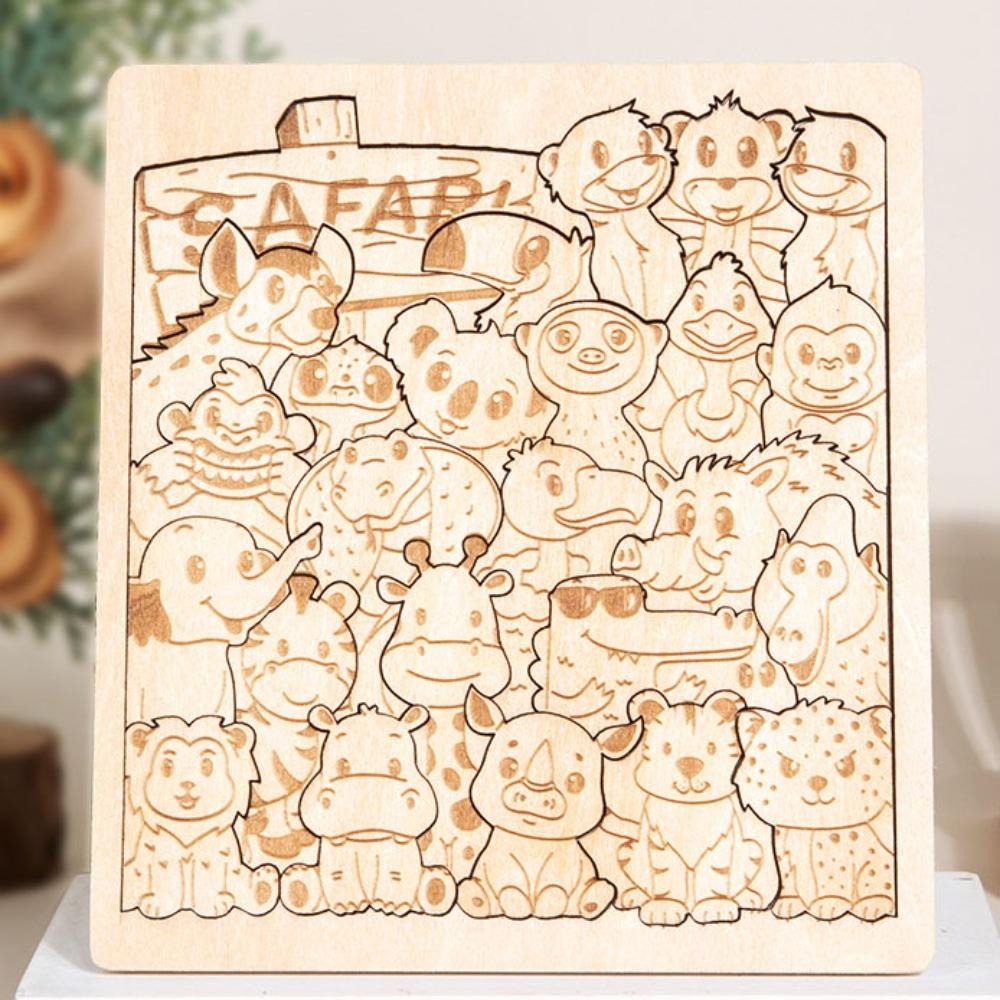 

Forest Animals Cartoon Shape Puzzles Brain Teaser Animal Shape Puzzles Puzzle Enthusiasts Style D