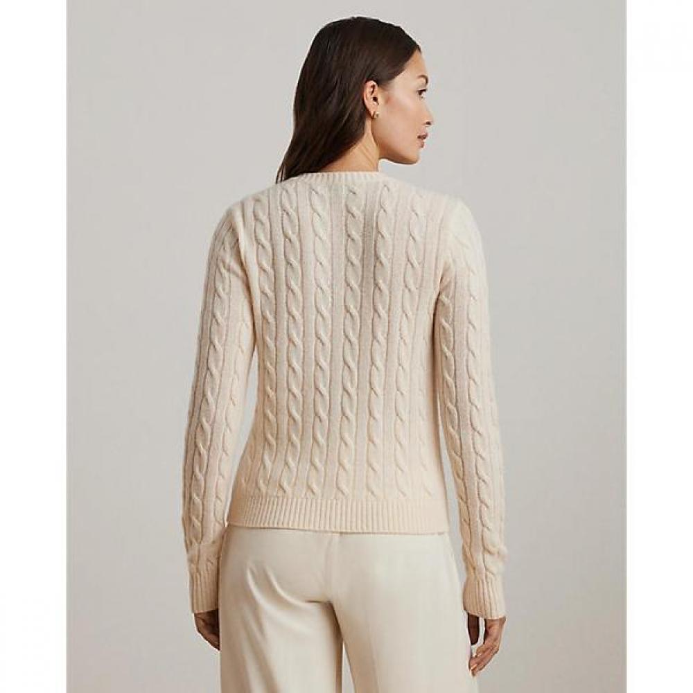 Ralph Lauren Cable Knit Wool Cashmere Cardigan Wmlrswes6820694101
