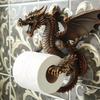 Novelty Bathroom Accessories Dragon Tissue Roll Dispenser Decorative Toilet Paper Holder for Bathroom Kitchen Fantasy Dragon
