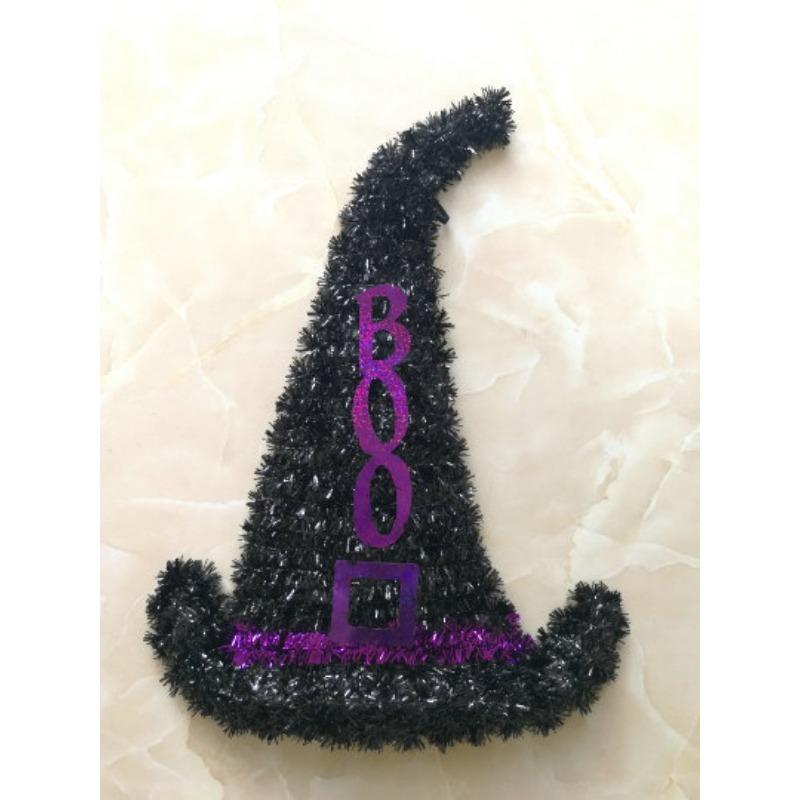 1pcs Halloween Tinsel Hanging Decorations Set Spider Web Witch Hat Pumpkin Bat Ghost Ornaments for Party Home Garden