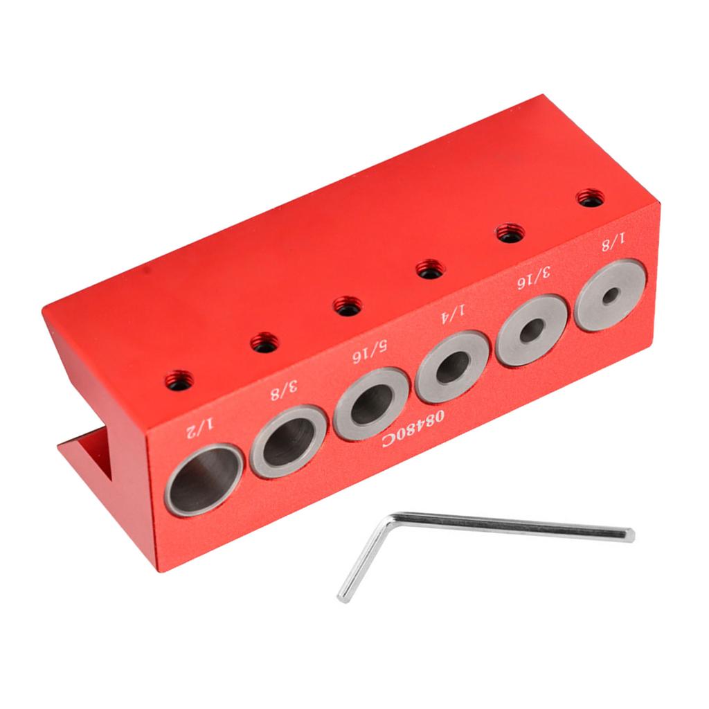 Vertical Pocket Hole Jig Woodworking Drilling Locator Wood Dowelling Self Centering Drill Guide Kit Hole Puncher