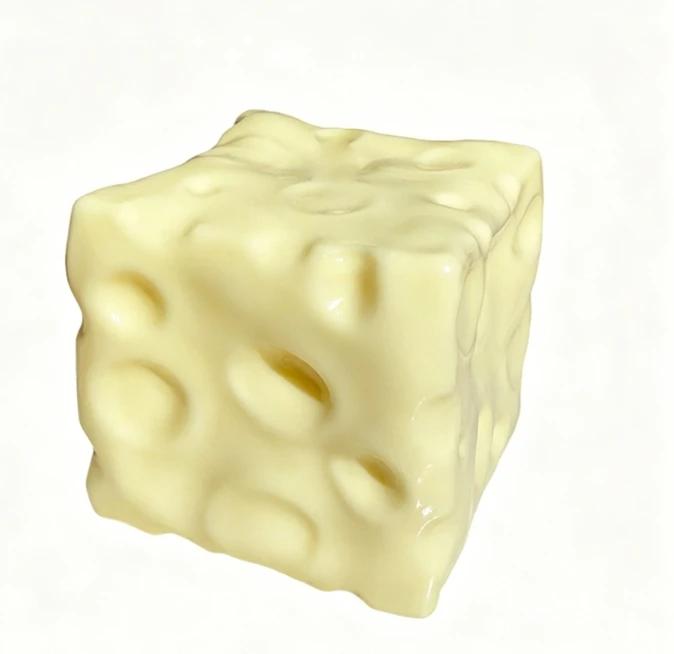 Dee doh Kaasblokje Stressbal Taba Squishy Vormvast Knijpspeeltje Sensorisch Fidget voor Stressverlichting
