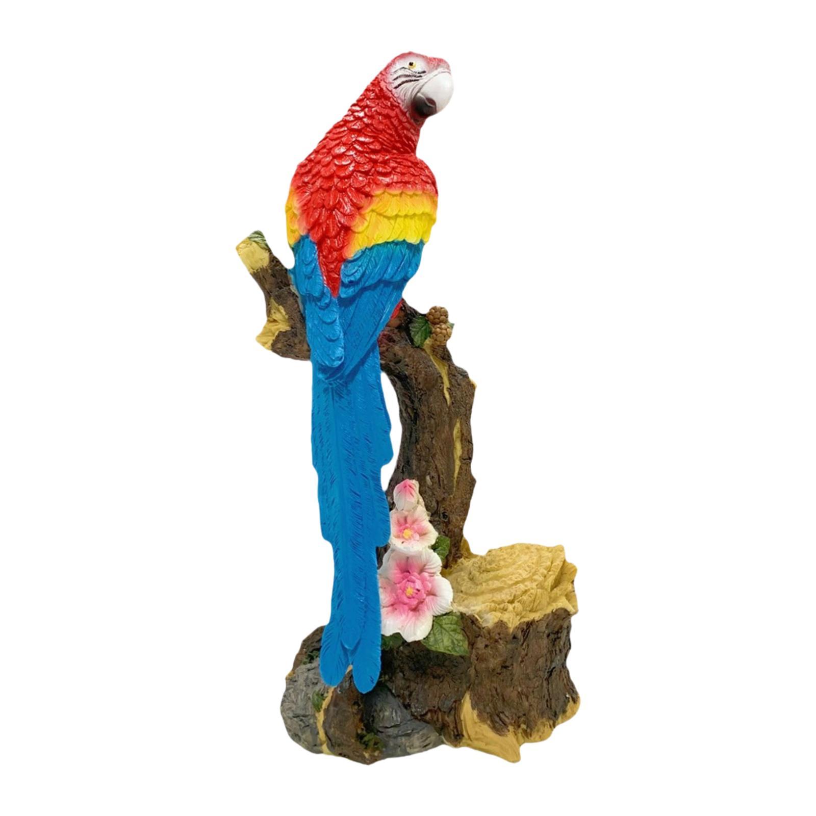 

Садова статуя папуги Мила колекція Смоляна фігурка для двору, патіо червоний