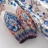 Bohemian Loose Dress with Bamboo Knot Linen Print and Tassels - 2026 Spring Collection