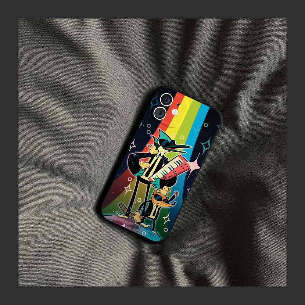 R-regular Cartoon Show Phone Case For IPhone 17 Air 16 15 14 13 Pro Max 11 12 Black Silicone Cover