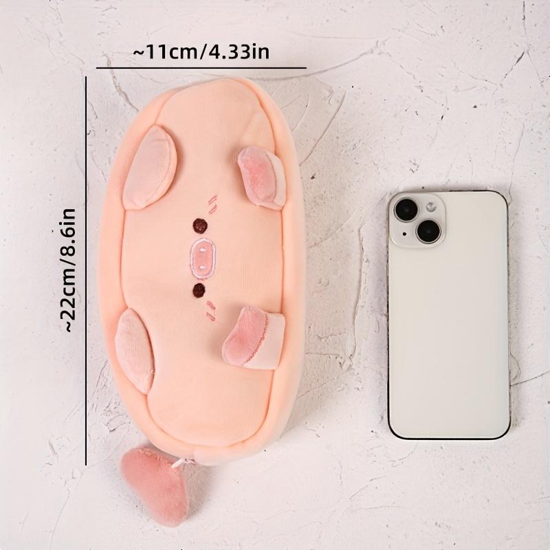 1pc Plush Cartoon Cute Pig Series Large Capacity Pencil Case Desktop Storage Pencil Plush