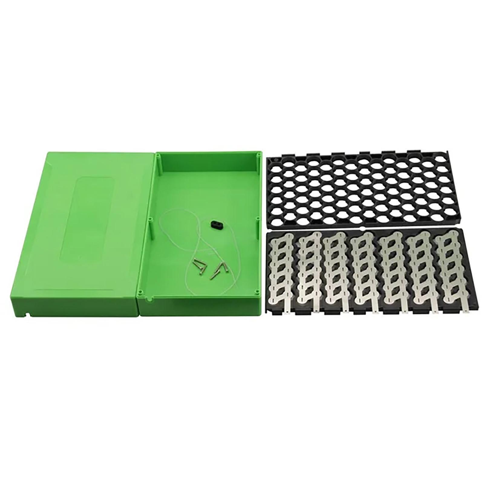 

48V 14S6P Electric Bicycle Battery Box for E-Bike Lithium Battery Pack Case Holder Box Set for 18650 Power Wall B зелёный