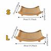 Arc Shaped Cat Rocking Chair Wear-Resistant Cat Sleeping Bed Cat Scratching Pads  Playing