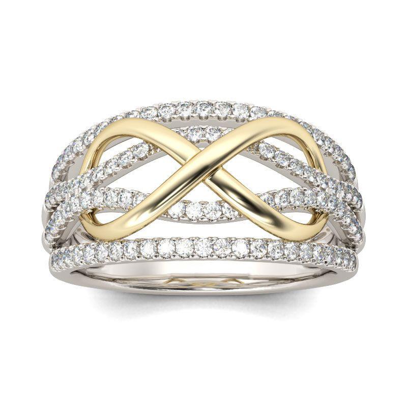 Boże Narodzenie Srebro 925 Korona Serce Kwiat Skrzydło Cyrkon Błyszczące Pierścionki Dla Kobiet Biżuteria Fine Jewelry ślub Rocznica Prezenty