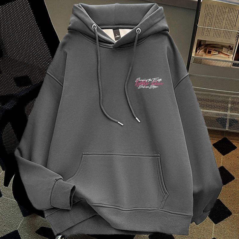 

American Hip Hop Personality Tornado Print Trend Hooded Sweatshirt Daily Outdoor Sports Street Men/Women Autumn Winter Loose Top 3XL