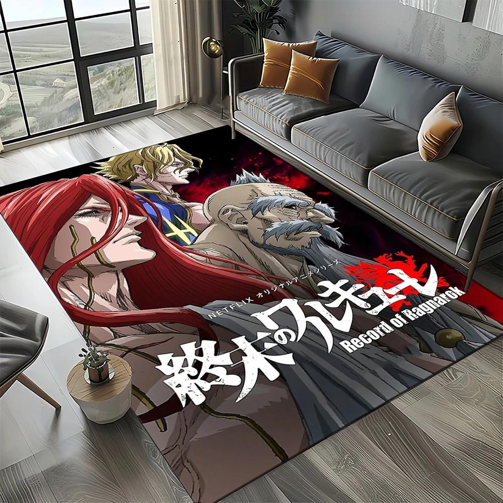 27 Style New Cartoon Record of Ragnarok Anime Carpet Rug for Living Room Bedroom Home Sofa Decoration,Kids Non-slip Floor Mat