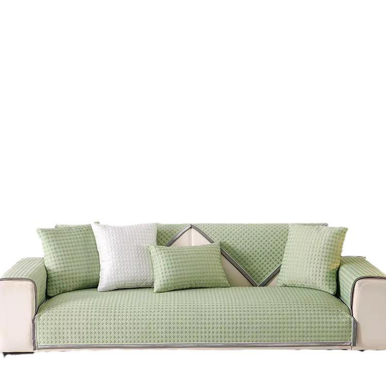 Summer Breathable Sweat Absorbing Sofa Cushion Seat Cushion for Summer Non-Slip Sofa Cover Ice Pad Cover Cloth