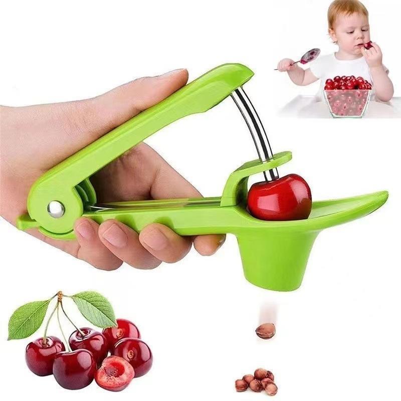 Accessori Cucina Estrattore Semi di Ciliegia Denocciolatore Ciliegie Materiale per Alimenti Operazione con una Mano Per Cottura Preparazione Marmellate