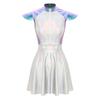 Women Alien Cosplay Costume Outer Space Cutie Costume A-line Dress Halloween Carnival Fancy Dress Up Theme Disco Party Costume
