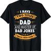 Fathers Day From Daughter Master of Dad Jokes Funny Dad T-Shirt