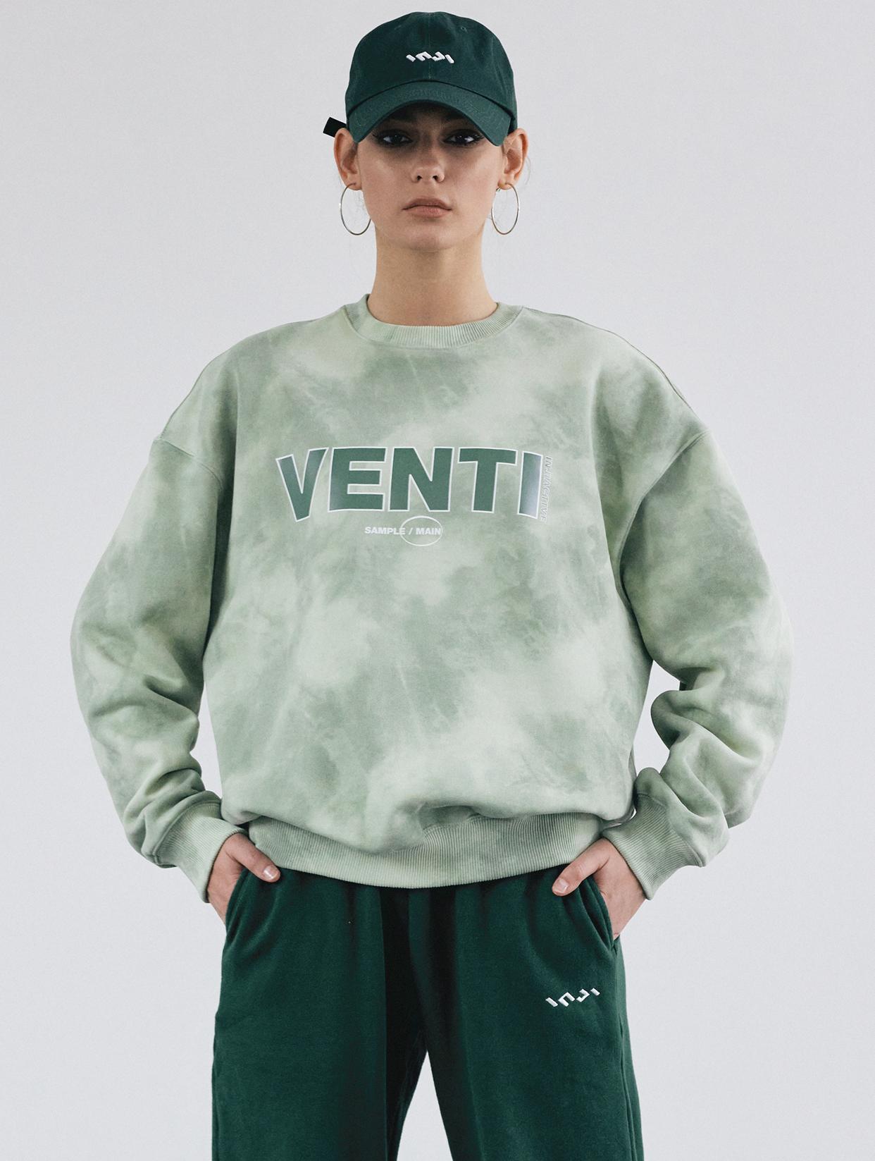Свитшот Ingi Active Venti Тай-дай Зеленый Green/Free