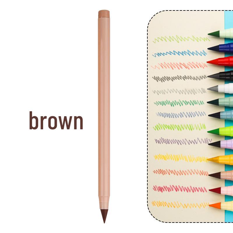 Erasable Posture Correcting Eternal Pencil - 12 Colors, No Sharpening Needed, Durable Lead, Perfect for Kids' Drawing.