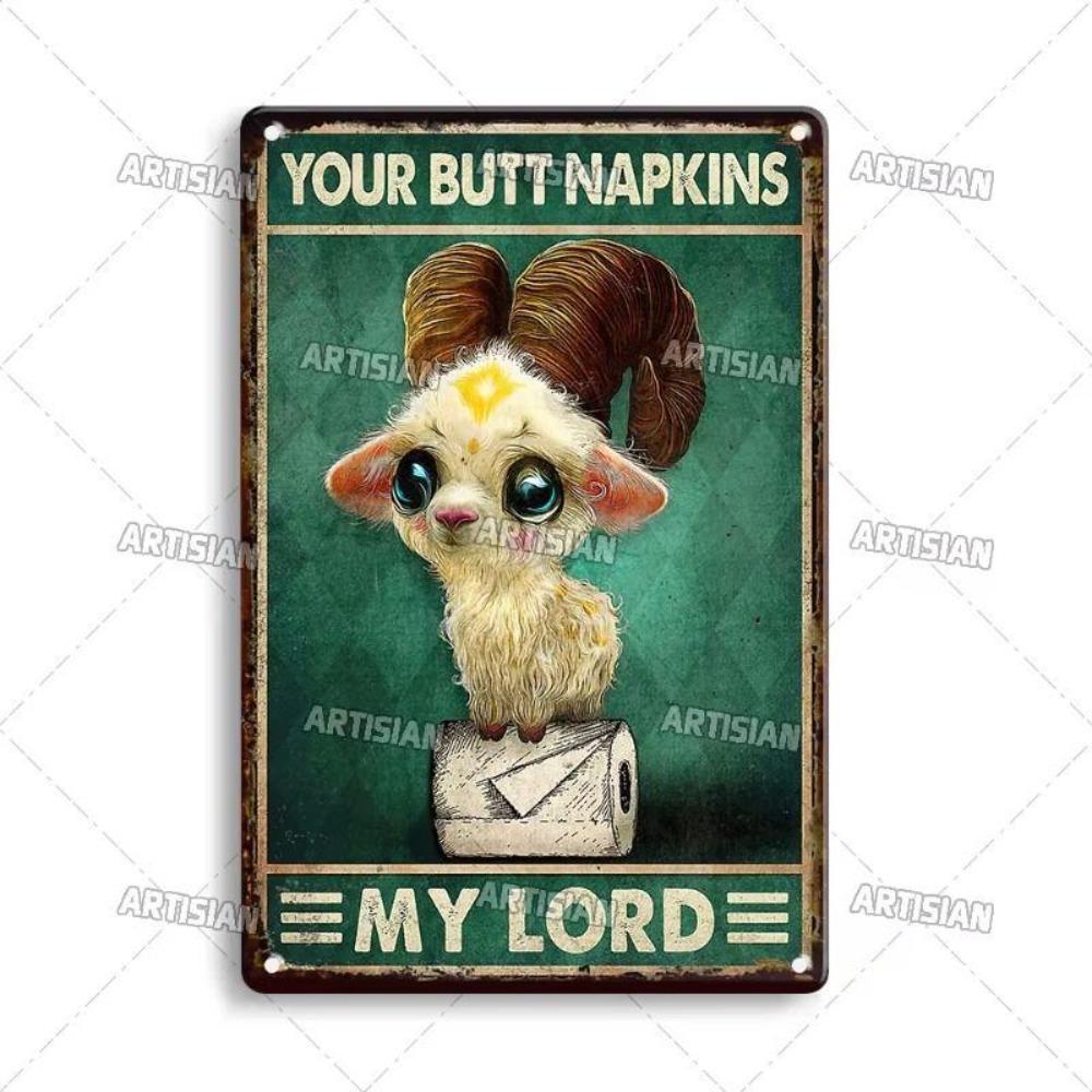 1 Piece Retro Metal Tin Sign Art Poster For Office Living Room Courtyard Wall Decor 8x12 Inch 20x30 cm
