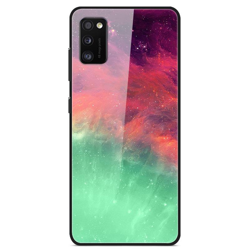 Para Samsung A41 Funda A31 A71 A51 Cristal Templado Cubiertas Traseras Rígidas Para Samsung Galaxy A51 Fundas de Teléfono Fundas Protectoras Coque A 41