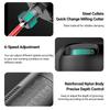 Wood Router Tool Electric Hand Trimmer Laminate Milling Engraving Hand Machine Joiner Cutting Palmming Tool 30000RPM 800W Slotting Carving 6.35mm Coll