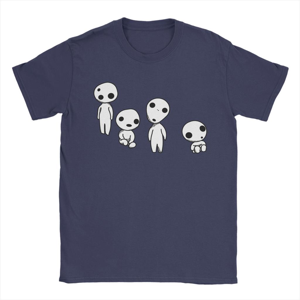 Kodama G-Ghiblis T-Shirt for Men Creative Cotton Tees Round Neck Short Sleeve T Shirt Summer Clothes