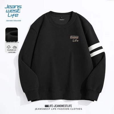 JEANSWEST LIFE Herren Casual Rundhals-Sweatshirt