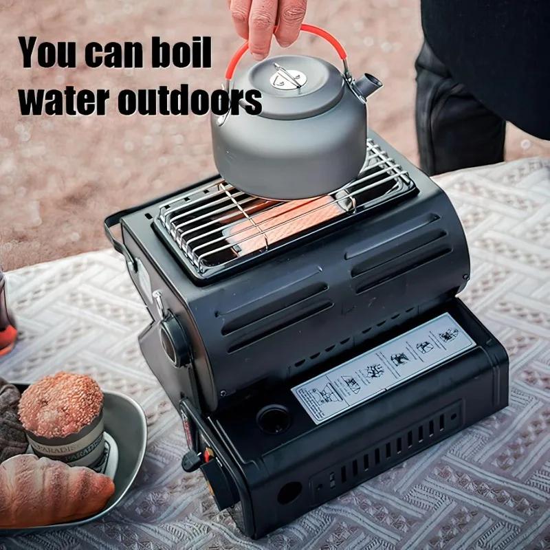 Survival Tools Butane Heater Camping Emergency 13KW High Power Heating Stove Double Coherent Heat Source Mini Tent Oven