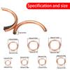 110pcs Copper-clad Cotton Gaskets, Compression Sealing Gaskets, Suitable for Automotive Oil Drain Plugs and Compression Washers.