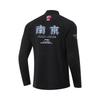 Li Ning CBA Series 24-25 Season Nanjing Team Outdoor Training Letter Logo Long Sleeve T-Shirt Men Tops Black ATLU265-2
