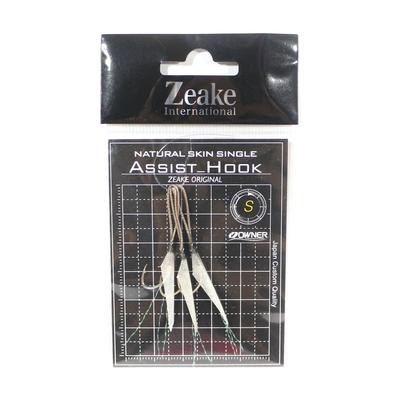 Zeake Assist Hook Single Fish Skin SLJ 3 Per Pack S (Size 6) (1977)