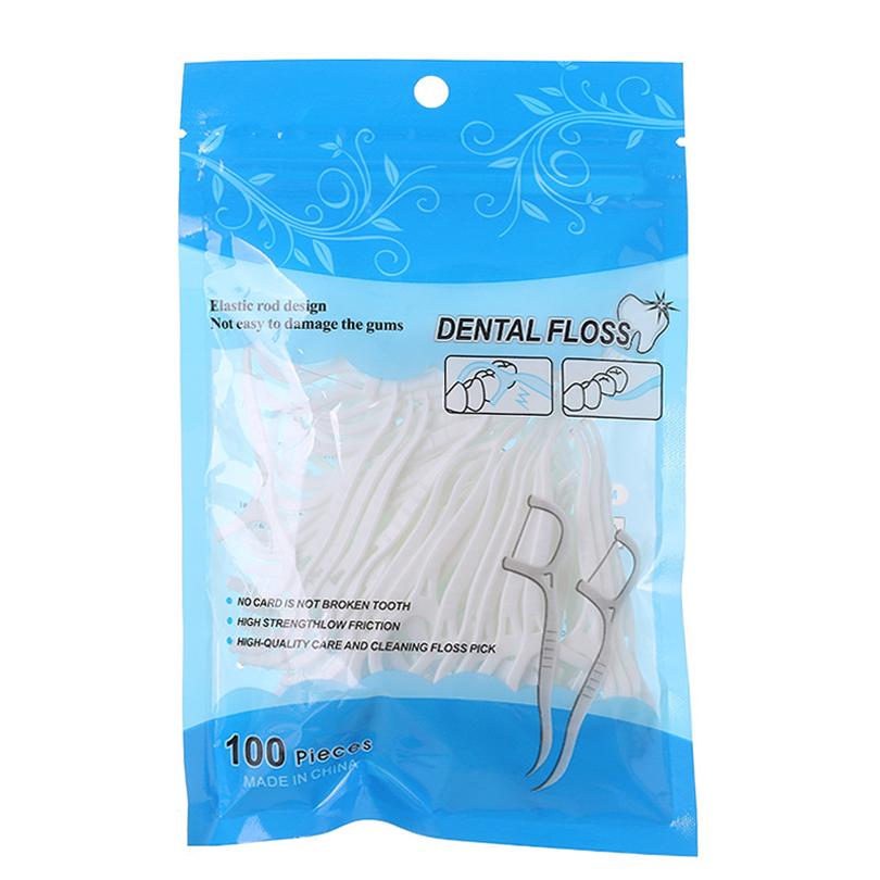 50pcs/100pcs flossing high tensile toothpicks, ultra-fine dental floss, interdental cleaning stick