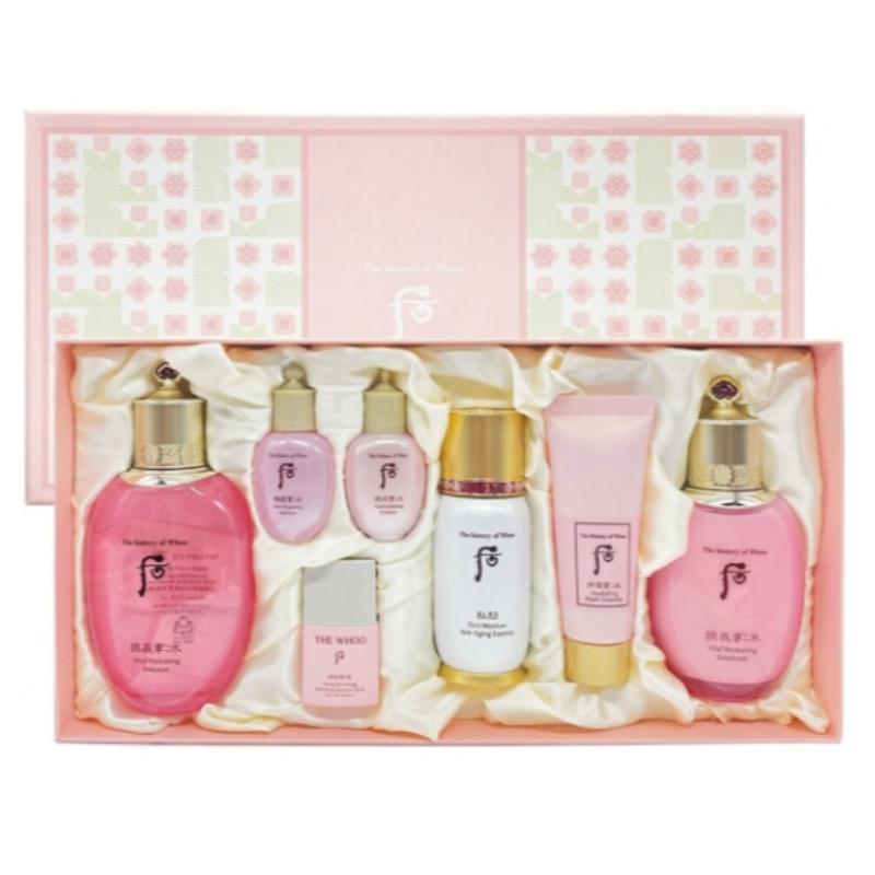 The History of Whoo Gongjinhyang Soo Sooyeon 3pcs Love Set – Korean Hydrating Skincare Set with Balancer, Lotion, Bichup Soon Hwan Essence 3pcs Love Set