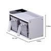 Pearl Metal Seasoning Rack/Storage Unit with 2 Storage Units, Stainless Steel, Made in Japan, HB-1778